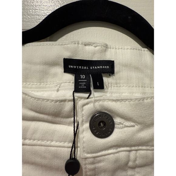 Universal Standard Seine High Rise Skinny Jeans 32 Inch, XS 10/12, White, BNWT - Picture 5 of 8